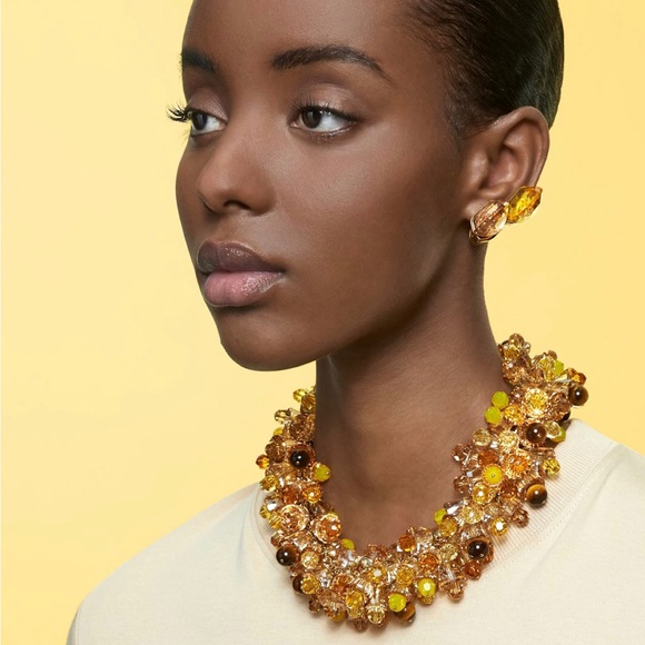 Authentic Swarovski Collar Necklace in Omber Multi color - Picture 2 of 5